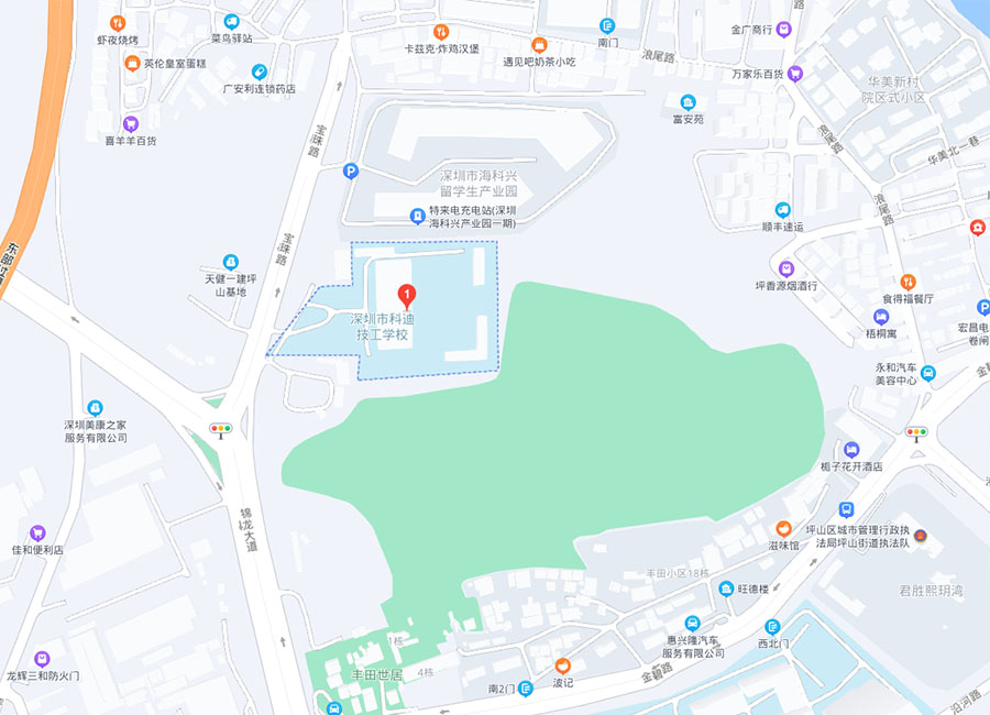 深圳市宝山技工学校地图